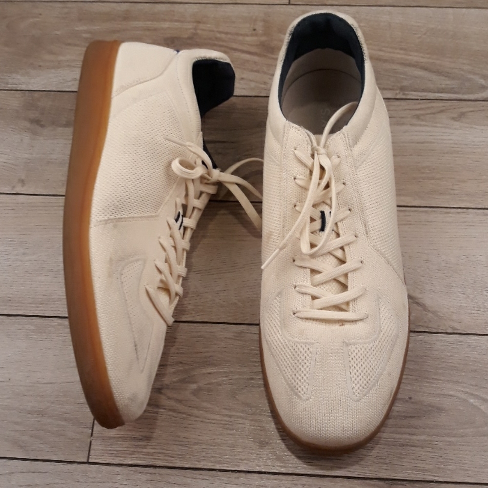 ROTHYS RS01 Bone Beige‎ Weave Sz 16 M Mens Casual Shoes Sneakers RARE